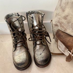 Freebird Manchester Lace Up Combat Leather Boots